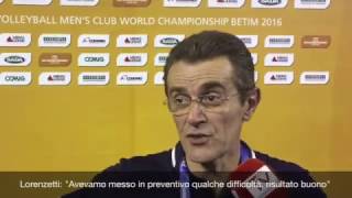 Lorenzetti Colaci e Giannelli commentano lesordio vincente al Mondiale per Club 2016 [upl. by Warde430]