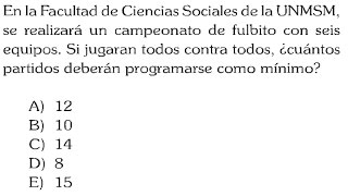 CONTEOS RAZONAMIENTO DEDUCTIVOPREGUNTA RESUELTA EXAMENADMISIONUNIVERSIDADSAN MARCOS [upl. by Emmer]