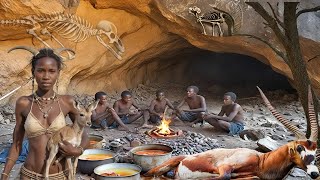 Inside The Incredible World Of The Hadzabe Tribe  Hunting Cooking amp Surviving [upl. by Hak]