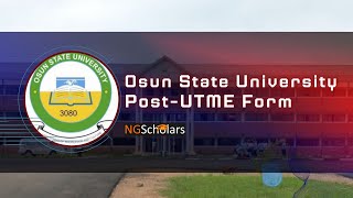 How to Apply for UNIOSUN Post UTME and Direct Entry Screening Osun State University [upl. by Epifano30]