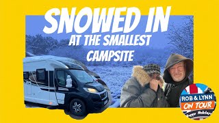 SNOWED IN At The SMALLEST CAMPSITE EVER [upl. by Sherborne]