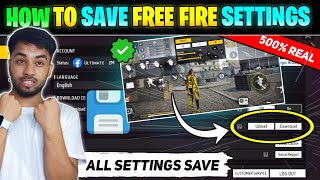 How To Save Settings In Free Fire  Free Fire Setting Save Kaise Kare  How To Save FF Settings [upl. by Lissa]