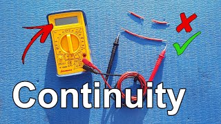 How to Test for Continuity in an Electrical Circuit Using a Multimeter  Tech Tip 31 [upl. by Dalenna]