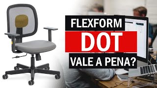 Cadeira Ergonômica FLEXFORM Dot Vale a Pena Primeiras Impressões  Dot Graphite Red All Black [upl. by Khai]