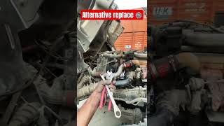 Tata 1109 ￼ alternator replace⚙️electrician trending viralvideo machine shorts youtubeshorts [upl. by Rosetta194]