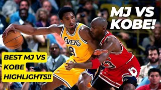 Best Michael Jordan Vs Kobe Bryant Moments [upl. by Lyred]