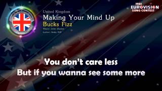 1981 Bucks Fizz  quotMaking Your Mind Upquot United Kingdom [upl. by Aleacem]