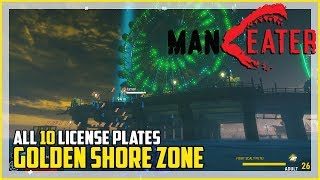 Maneater Sapphire Bay All License Plate Locations Guide [upl. by Sturrock182]