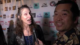 Bonnie Aarons Carpet Interview at Halloween Hotness 2022 Event [upl. by Anaicilef419]