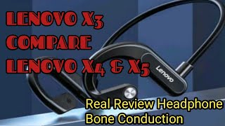 Unboxing review headphone Lenovo X3  Compare Lenovo X4 and X5 [upl. by Byran]