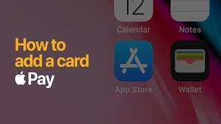 Apple Pay  How to add a card on iPhone  Apple [upl. by Mohl125]