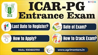 ICAR AIEEAPG Entrance Exam  Exam Pattern  Exam Date  How To Prepare and get Better Rank [upl. by Rese]