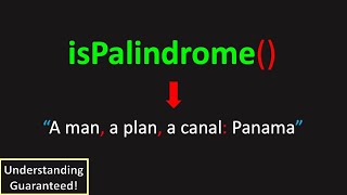 Can You Detect a Palindrome LeetCode 125 Valid Palindrome [upl. by Roxanna]