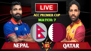 NEPAL VS QATAR ACC PREMIER CUP SERIES 2024 LIVE  NEPAL VS QATAR T201 ASIA CUP QUALIFIER LIVE 2024 [upl. by Lyon]