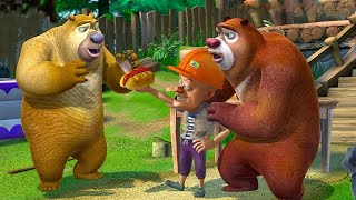 BOONIE BEARS🍒 Cave Party 🎬Boonie bears english full episodes 🍕 Cartoons Funny 2023 [upl. by Kiel]