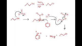 Reactions of Alcohols with SOCl2 and PBr3 [upl. by Anis17]