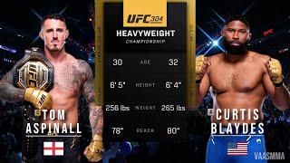 TOM ASPINALL VS CURTIS BLAYDES 2 FULL FIGHT UFC 304 [upl. by Leuas]