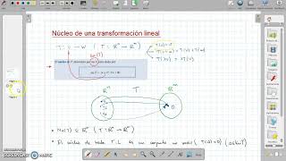 Núcleo de una transformación lineal [upl. by Getter]