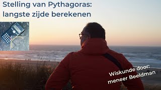 Stelling van Pythagoras langste zijde berekenen [upl. by Hcirteid]