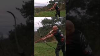 150lbs Recurve fulldrawchallenge bogensportextrem love [upl. by Akinwahs]