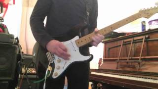 Fender Strat 1996 MIJ with Tex Mex pickups Red House style improvisation [upl. by Hessler]