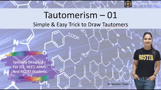 Tautomerism  1  Simple amp Easy Trick to Draw Tautomers  JEE NEET AIIMS NCERT Tautomerism [upl. by Aiveneg]