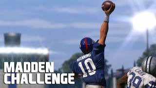 Can Eli Manning Recreate The Odell Beckham Jr Catch  Madden NFL Challenge [upl. by Yorgerg473]