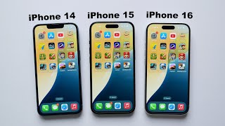 iPhone 14 vs iPhone 15 vs iPhone 16 Ultimate Speed Test 🔥 SURPRISING RESULTS😍 HINDI [upl. by Thorpe]