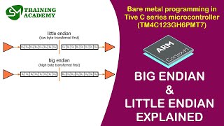 Little and Big Endian Concept in ARM Processor Explained  Embedded Systems [upl. by Viridi]