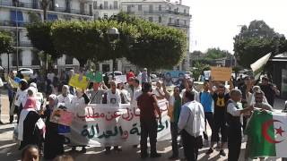 Manifestation des familles de disparus à la Grande poste Alger [upl. by Yrtneg966]