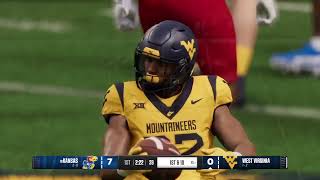 18 Kansas Jayhawks 30 vs West Virginia Mountaineers 12  September 21 2024 [upl. by Eenafit]