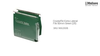 Crystalfile Extra Lateral File 50mm Green 25 NSU2028 [upl. by Leake]