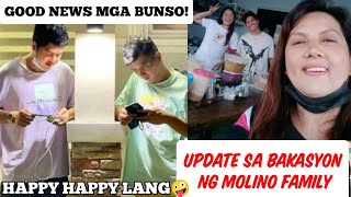 GOOD NEWS UPDATE SA BAKASYON NG MOLINO FAMILY♥️ [upl. by Janos837]