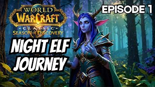 Night Elf Druid Leveling in WoW Season of Discovery  Relaxing Gameplay  Part 1 [upl. by Harias90]