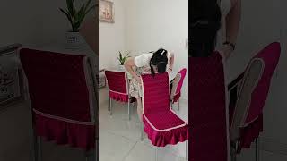 Part 78 chair package chair mat tablecloth dining table and chair cover joint antislip chair cover [upl. by Phox]