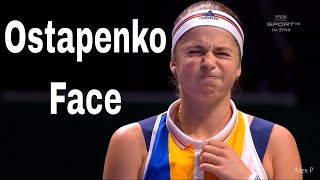 The Many Faces of Jelena Ostapenko  Ostapenko Face  Funny [upl. by Trilbie]