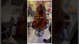 Bouncy Haircut with caramel honey by naziawamiq hair shorts shorts viral shortsfeed viralvideo [upl. by Dempstor]