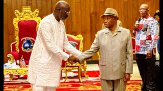 President Weah meets with Presidentelect HE Joseph Boakai and team at the Executive Mansion [upl. by Notsnorb951]