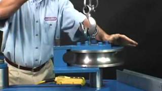 PEDRICK Model A7 Initial set up loading the pipe die [upl. by Naujuj]