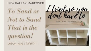 DIY IKEA Kallax Transformation Makeover How to and Not to Paint Ikea Furniture [upl. by Latreese226]