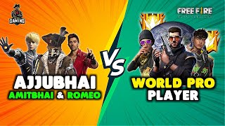 Ajjubhai and Desi Gamers vs World Pro Player Punkster Runner Bundle Gameplay  Garena Free Fire [upl. by Merl]