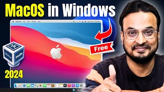 Install MacOS in Virtualbox on Windows PC FREE⚡️2024 Hindi [upl. by Zanas1]