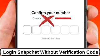 How to Login to Snapchat Without Verification Code or Recovery Code on Android and iPhone  2023 [upl. by Aleris]