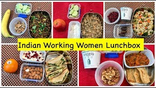 Monday To Friday Indian Lunch Box Ideas For Women Office  Quick Vegetarian Lunchbox Ideas [upl. by Kirrad495]