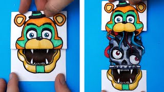 10 FIVE NIGHTS AT FREDDYS SECURITY BREACH ARTS amp PAPER CRAFTS for FANS [upl. by Alroy]