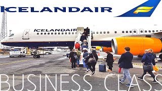 Icelandair BUSINESS CLASS Reykjavik to LondonBoeing 757200 [upl. by Kennie359]