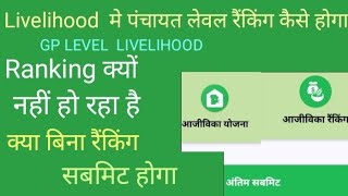 NRLM VPRP Gp Level Livelihood Ranking kaise kareRanking problemwithout Ranking submit hoga [upl. by Baudin294]