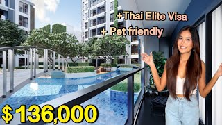 136000 47M THB PreSale Condo 500M far from Bangsaray Beach south part of Pattaya [upl. by Annasor]