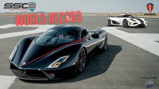 SSC Tautara vs Koenigsegg Agera RS  Side By Side Comparison [upl. by Tnelc226]