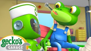 Gecko is Sick and Has an Accident  Geckos Garage  Trucks For Children  Cartoons For Kids [upl. by Jar670]